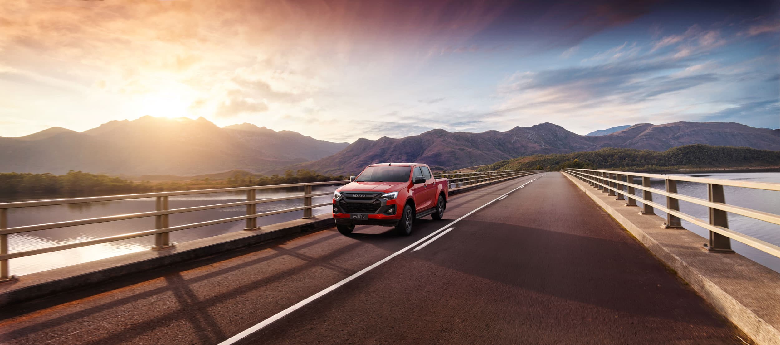 Front view on bridge